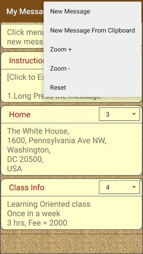 TextMessage Organiser स्क्रीनशॉट 2