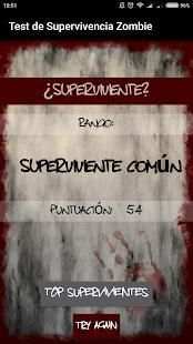 Test de Supervivencia Zombie screenshot 1