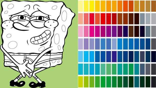 Coloring Spongebob स्क्रीनशॉट 1
