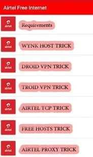 Airtel Free Internet Tricks 2018 स्क्रीनशॉट 2