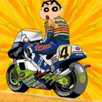 Super shin hero chan bike race