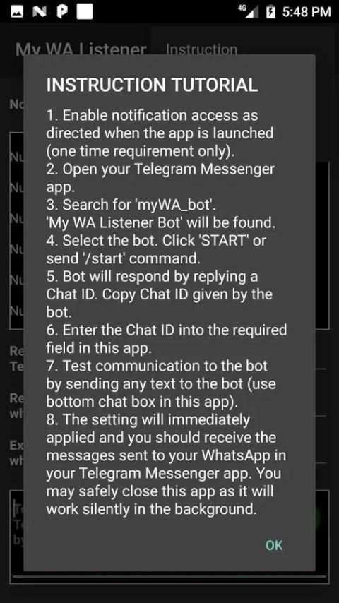 WhatsApp to Telegram Redirector screenshot 7