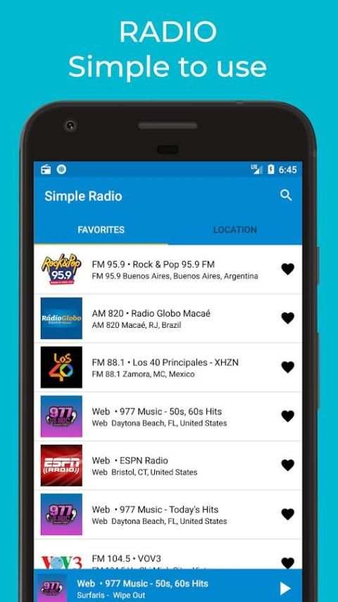 Simple Radio Player - Free Live AM FM screenshot 5