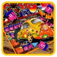 Colorful Street Graffiti Party Keyboard Theme on 9Apps