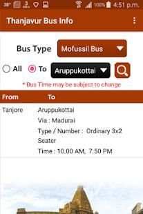Thanjavur Bus Info screenshot 7