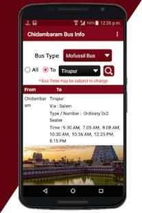 Chidambaram Bus Info screenshot 2