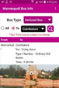 Mannargudi Bus Info screenshot 7