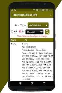Tiruchirappalli Bus Info - Trichy Bus Info screenshot 10