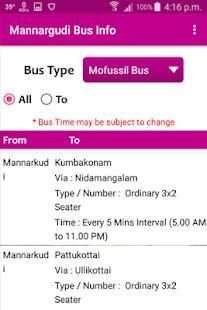Mannargudi Bus Info screenshot 3