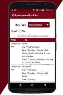 Chidambaram Bus Info screenshot 10