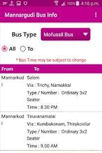 Mannargudi Bus Info screenshot 9