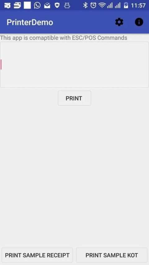 MobileEasy Printing App USB TCP BLUETOOTH screenshot 3
