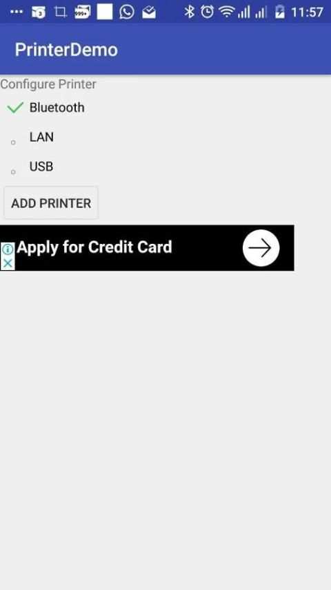 MobileEasy Printing App USB TCP BLUETOOTH screenshot 2