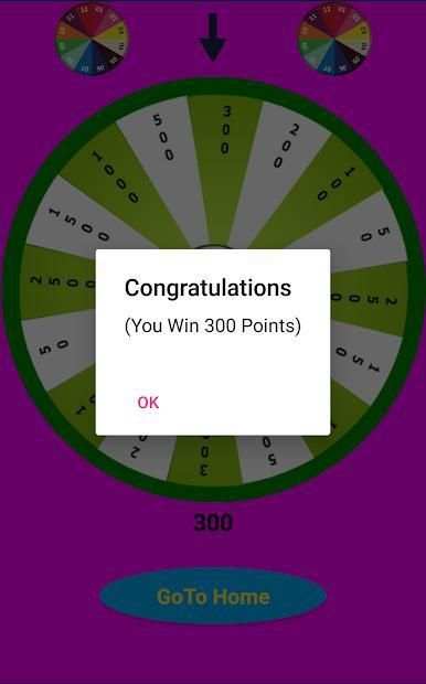 Spin wheel game screenshot 2
