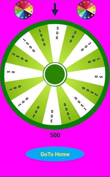 Spin wheel game screenshot 1