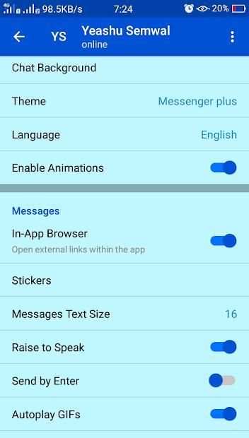 Messenger plus स्क्रीनशॉट 7