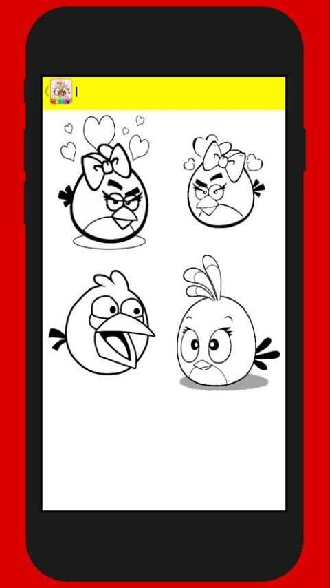 Coloring Angry Bird for Kids स्क्रीनशॉट 1