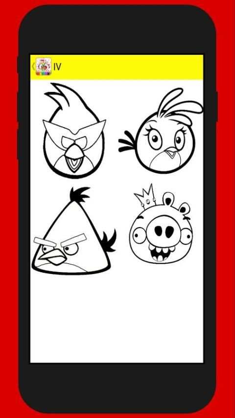 Coloring Angry Bird for Kids स्क्रीनशॉट 2