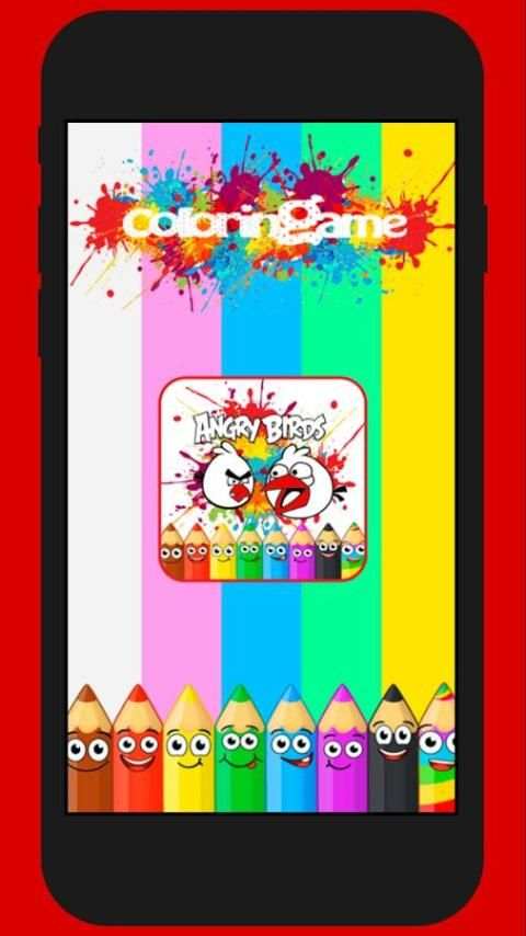 Coloring Angry Bird for Kids स्क्रीनशॉट 4