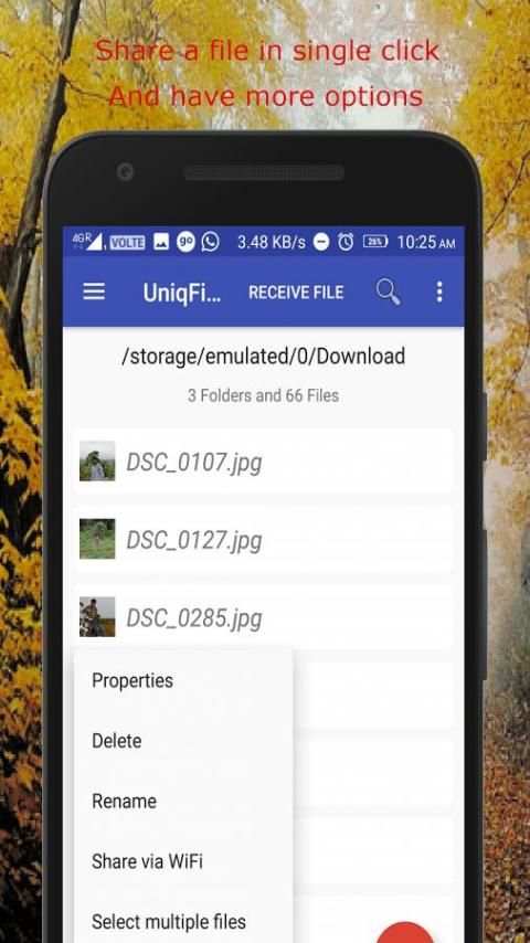Remote File Transfer and File Manager - UniqFiles स्क्रीनशॉट 3