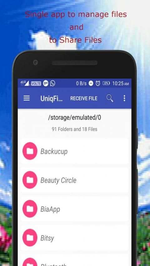 Remote File Transfer and File Manager - UniqFiles स्क्रीनशॉट 1