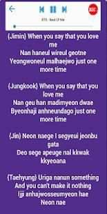 Karaoke Song BTS 2018 + Lyrics screenshot 1