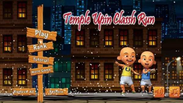 Temple Upin Car Ipin Run screenshot 2