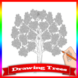 How To Draw Tree Step By Step आइकन