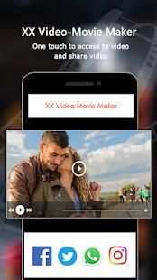 XX Video Maker - XX Photo Video Movie Maker स्क्रीनशॉट 1