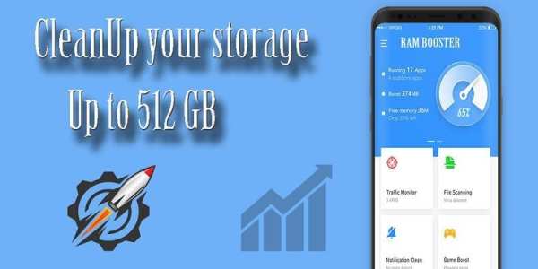 512 GB Storage Space Cleaner : 512 GB RAM Booster screenshot 1