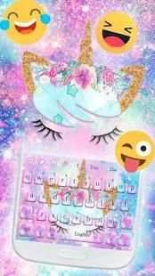 Galaxy Unicorn Keyboard screenshot 1