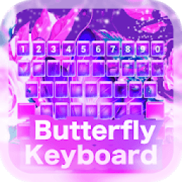 ikon Butterfly Purple Keyboard Theme