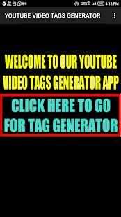 YOUTUBE VIDEOS TAGS GENERATOR - RAPIDTAGS screenshot 3