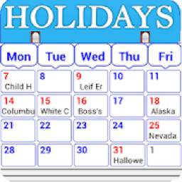 Holiday Calendar Free