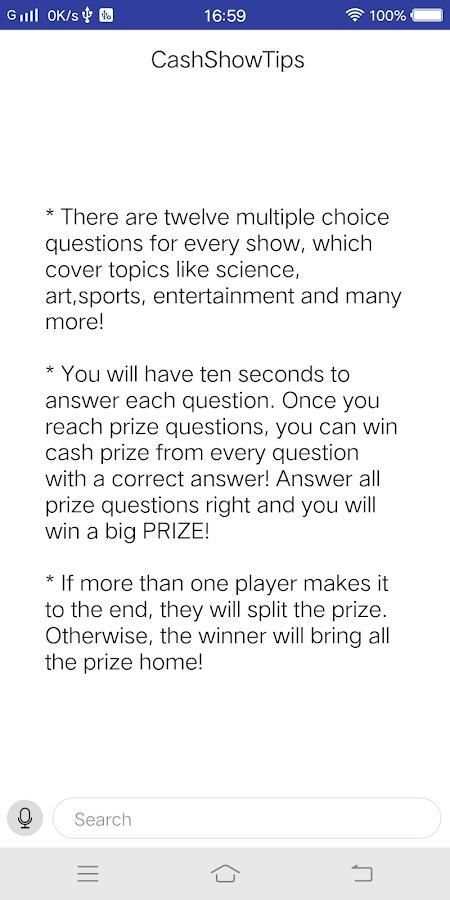 Cash Show Answer screenshot 1