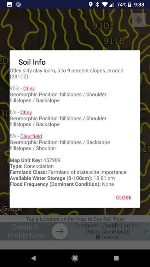 The Soil Map App स्क्रीनशॉट 2