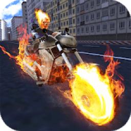 Fire Chain Ghost City Superhero Bike Rider icon