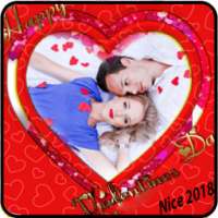 Happy Valentine day DP Maker 2018 on 9Apps