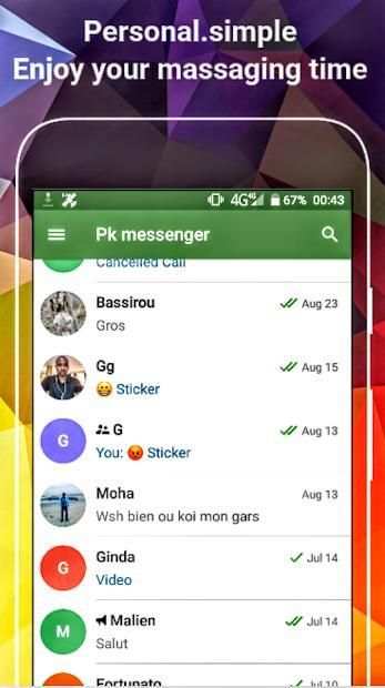 Pk Messenger screenshot 4