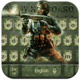 3D Army Camo Keyboard Theme आइकन