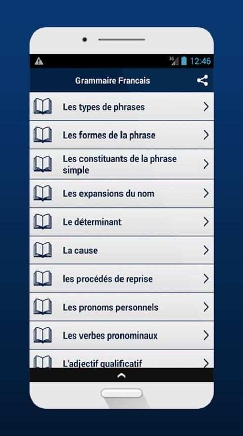 Grammaire Francais скриншот 3