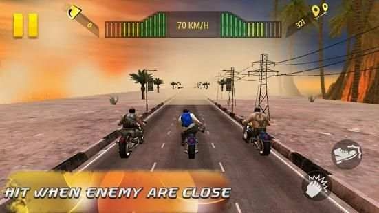 Moto Attack 3D Bike Race 2016 स्क्रीनशॉट 3