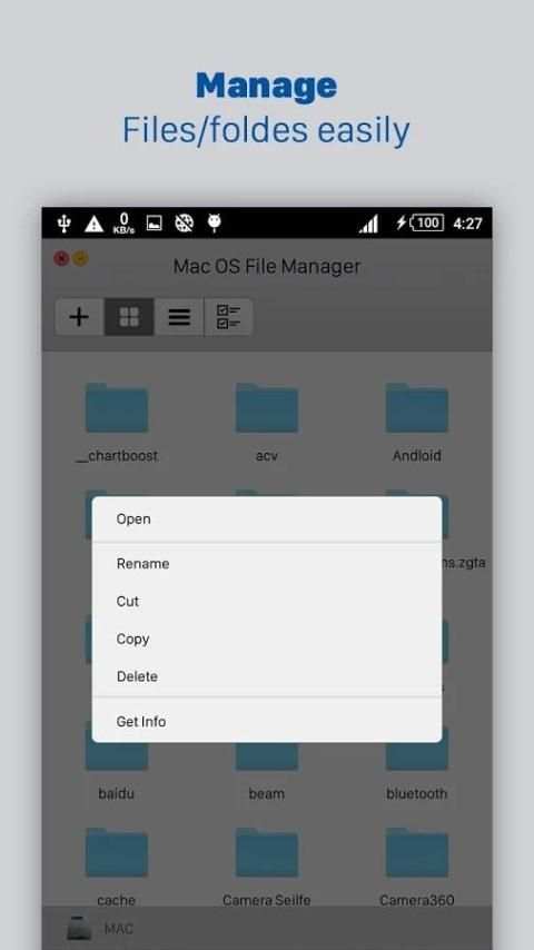 Mac OS File Manager - Mac OS File Explorer स्क्रीनशॉट 4