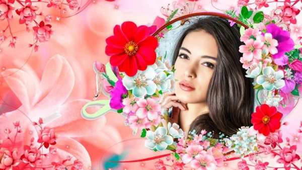 Edit Flowers Photo Frame स्क्रीनशॉट 1