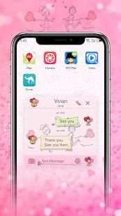 Romantic Lovers - MMS SMS theme, Messenger theme screenshot 4