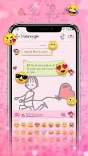 Romantic Lovers - MMS SMS theme, Messenger theme screenshot 14