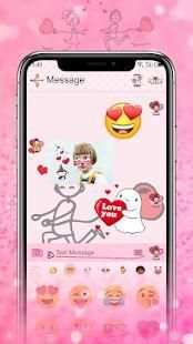 Romantic Lovers - MMS SMS theme, Messenger theme screenshot 11