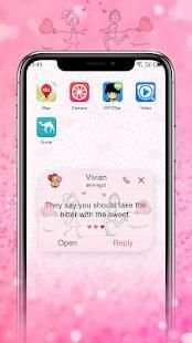 Romantic Lovers - MMS SMS theme, Messenger theme screenshot 6