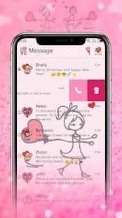 Romantic Lovers - MMS SMS theme, Messenger theme screenshot 15