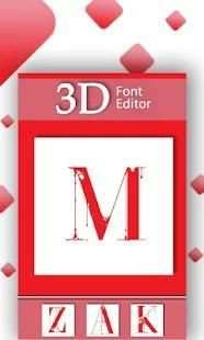 3D Font Editor Artwiz Effects Text On Photo Filter screenshot 3